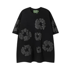 Denim Tears Foam Print Short Sleeve Tee Black